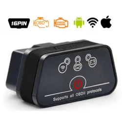 DiagnósticoVgate iCar 2 - WIFI - OBD2 - lectura del código de error del coche - diagnóstico - escáner - ELM327 OBDII
