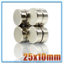 N35 - Neodym-Magnet - runder Zylinder - 25 mm * 10 mm