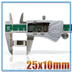 N35 - magnes neodymowy - okrągły dysk - 25mm * 10mmN35