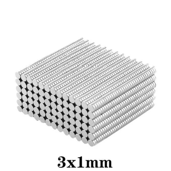 N35 - neodymmagnet - stark rund skiva - 3 * 1mm