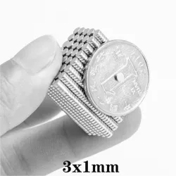 N35 - magnes neodymowy - mocna okrągła tarcza - 3 * 1mmN35