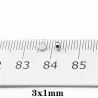 N35 - neodymmagnet - stark rund skiva - 3 * 1mm