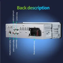 Radio samochodowe - pilot - zdejmowany panel - Bluetooth - 1DIN - 2,5 cala - 12V - FM - USB - AUX-IN - MP3Din 1