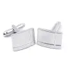GemelosElegantes gemelos rectangulares - acero inoxidable
