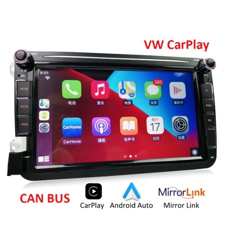 Auto-rádio - X8 - Carplay - 2 Din - Android - Bluetooth - CAN BUS - Mirror Link - USB - TF