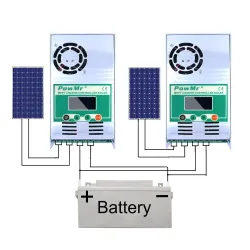 PowMr MPPT - solpanelsregulator - laddningskontroll - LCD-bakgrundsbelysning - 30A - 40A - 50A - 60A