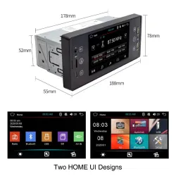 Rádio do carro - câmera - controle remoto - M150 - 1 Din - 5 polegadas - Bluetooth - Android - Mirror Link - USB