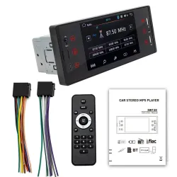 Rádio do carro - câmera - controle remoto - M150 - 1 Din - 5 polegadas - Bluetooth - Android - Mirror Link - USB