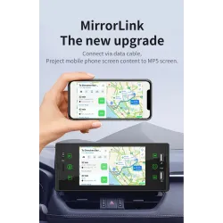 Rádio do carro - câmera - controle remoto - M150 - 1 Din - 5 polegadas - Bluetooth - Android - Mirror Link - USB