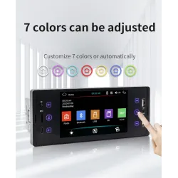 Rádio do carro - câmera - controle remoto - M150 - 1 Din - 5 polegadas - Bluetooth - Android - Mirror Link - USB