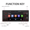 Rádio do carro - câmera - controle remoto - M150 - 1 Din - 5 polegadas - Bluetooth - Android - Mirror Link - USB