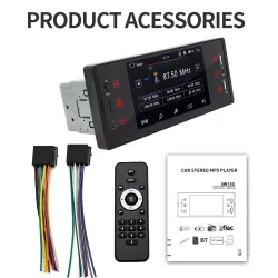 Autoradio - caméra - télécommande - M150 - 1 Din - 5 pouces - Bluetooth - Android - Mirror Link - USB