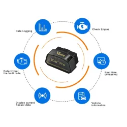 Scanner Vgate iCar Pro OBD2-Bluetooth/WIFI pour outil de diagnostic de voiture Android/IOS ELM327 V2.1