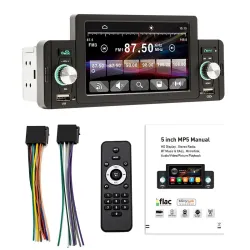 Radio samochodowe - M160 - pilot - kamera - 1 Din - 5 cali - Mirror Link - Bluetooth - Android - IOS - dual USBDin 1