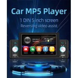 Radio samochodowe - M160 - pilot - kamera - 1 Din - 5 cali - Mirror Link - Bluetooth - Android - IOS - dual USBDin 1
