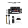 Rádio do carro - M160 - controle remoto - câmera - 1 Din - 5 polegadas - Mirror Link - Bluetooth - Android - IOS - USB duplo