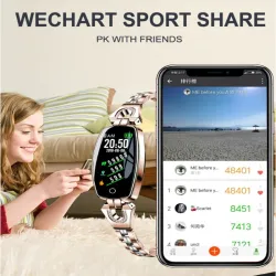 H8 Smart Watch - Bluetooth - puls - vandtæt - fitness tracker - smart armbånd