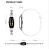 Smart Watch H8 - Bluetooth - frequenza cardiaca - impermeabile - fitness tracker - braccialetto intelligente