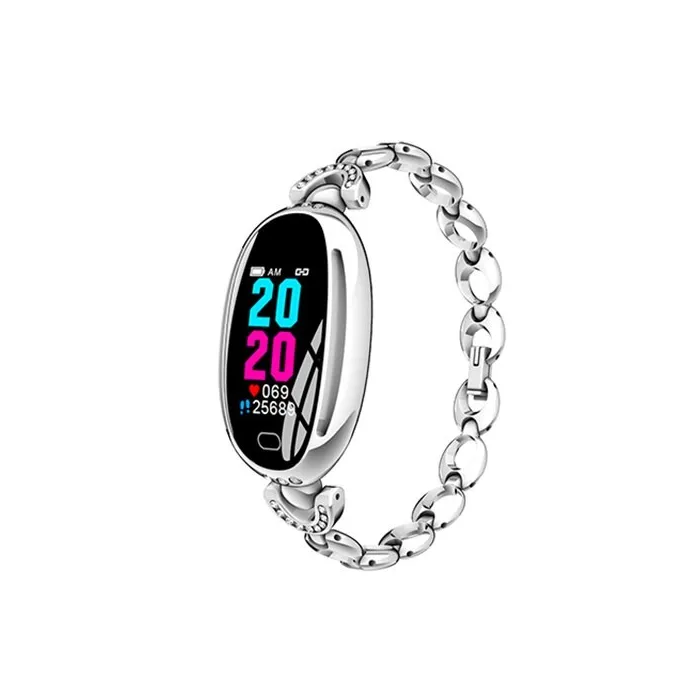 Smart Watch H8 - cinturino scavato con diamanti - cardiofrequenzimetro - fitness tracker - impermeabile - Android - Bluetooth