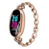 H8 Smart Watch - bracelet évidé avec diamants - moniteur de fréquence cardiaque - tracker de fitness - étanche - Android - Bluet