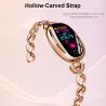 Smart Watch H8 - cinturino scavato con diamanti - cardiofrequenzimetro - fitness tracker - impermeabile - Android - Bluetooth