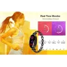 Smart Watch H8 - cinturino scavato con diamanti - cardiofrequenzimetro - fitness tracker - impermeabile - Android - Bluetooth