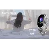 H8 Smart Watch - uthult stropp med diamanter - pulsmåler - treningsmåler - vanntett - Android - Bluetooth