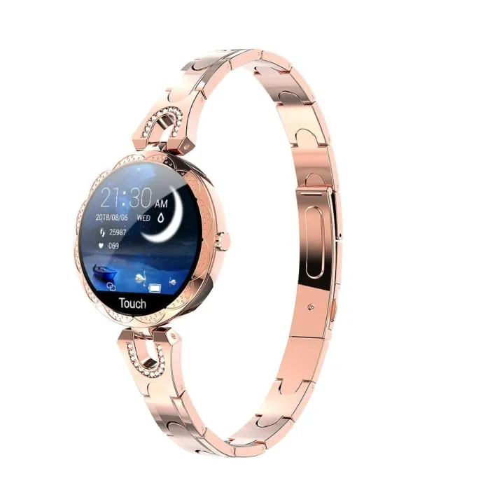Modieuze Smart Watch AK15 - hartslag - fitnesstracker - waterdicht - Bluetooth - Android - IOSSmart-Wear