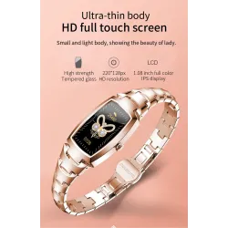 H8 Pro Smart Watch - full touch - puls - blodtrykk - fitness tracker - vanntett