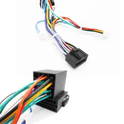 16 ben til VW ledningsnet - stik - ISO stik - til 2 din bilstereo hovedenhed - kabeladapter til Volkswagen Golf Jetta Leo