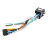 16 ben til VW ledningsnet - stik - ISO stik - til 2 din bilstereo hovedenhed - kabeladapter til Volkswagen Golf Jetta Leo