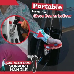 Car support handle - multi-function safety door handle - hammer - window breaker - with LEDInterior accessories