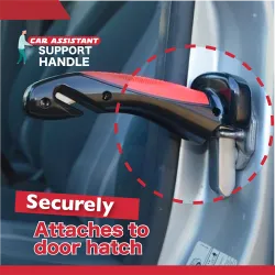 Poignée de support de voiture - poignée de porte de sécurité multifonction - marteau - brise-vitre - avec LED