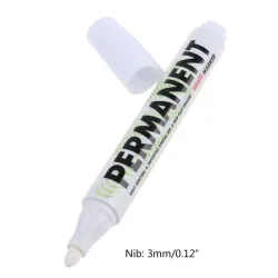 Marqueur blanc - peinture permanente - résistant à l'eau - stylo pneu