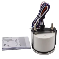 Jauge d'alarme universelle - Volt - pression d'huile - température d'eau - CHK ENG - 4 LED - 52mm 9~32 V