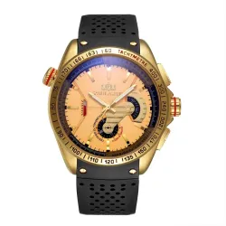 Automatisk sportklocka - mekanisk - Quartz - gummiband