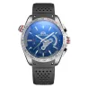 Automatisk sportsklokke - mekanisk - Quartz - gummirem