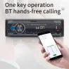 Digital bilradio - 1 DIN - stemmeassistent - Bluetooth - AUX - FM
