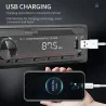 Din 1Autorradio digital - 1 DIN - asistente de voz - Bluetooth - AUX - FM