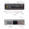 Din 1Autorradio digital - 1 DIN - asistente de voz - Bluetooth - AUX - FM