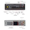 Digital bilradio - 1 DIN - röstassistent - Bluetooth - AUX - FM