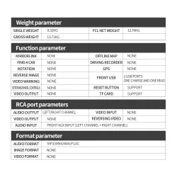 Autoradio numérique - 1 DIN - assistant vocal - Bluetooth - AUX - FM