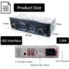 Auto-rádio Bluetooth - 1 DIN - USB - TF - FM - 60Wx4 - 12V
