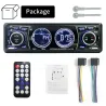 Bluetooth bilradio - 1 DIN - USB - TF - FM - 60Wx4 - 12V