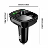 Wireless Bluetooth transmitter - handsfree - dual USB charger - digital - LEDFM transmitters