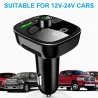 Wireless Bluetooth transmitter - handsfree - dual USB charger - digital - LEDFM transmitters