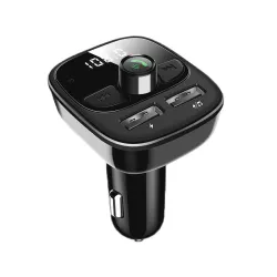 Wireless Bluetooth transmitter - handsfree - dual USB charger - digital - LEDFM transmitters