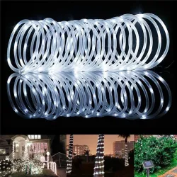 Solcelledrevet LED-snor - guirlande - udendørslys - vandtæt - 7m - 12m