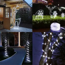 Solar powered LED string - garland - outdoor lights - waterproof - 7m - 12 mChristmas
