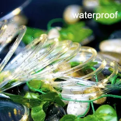 LED string op zonne-energie - guirlande - buitenverlichting - waterdicht - 7m - 12 mKerstmis